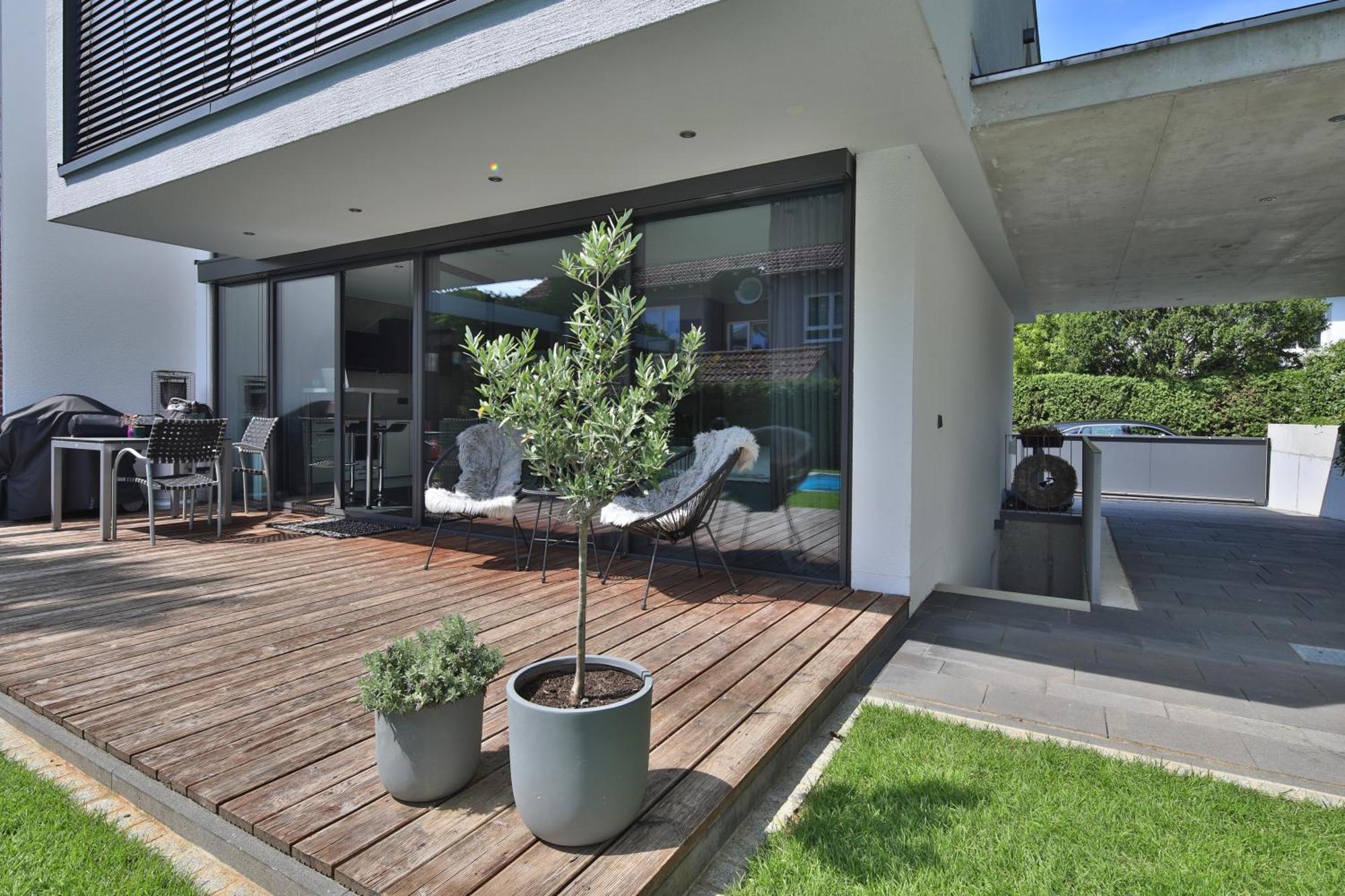 Modernes Studio-Apartment Gersthofen Eksteriør billede