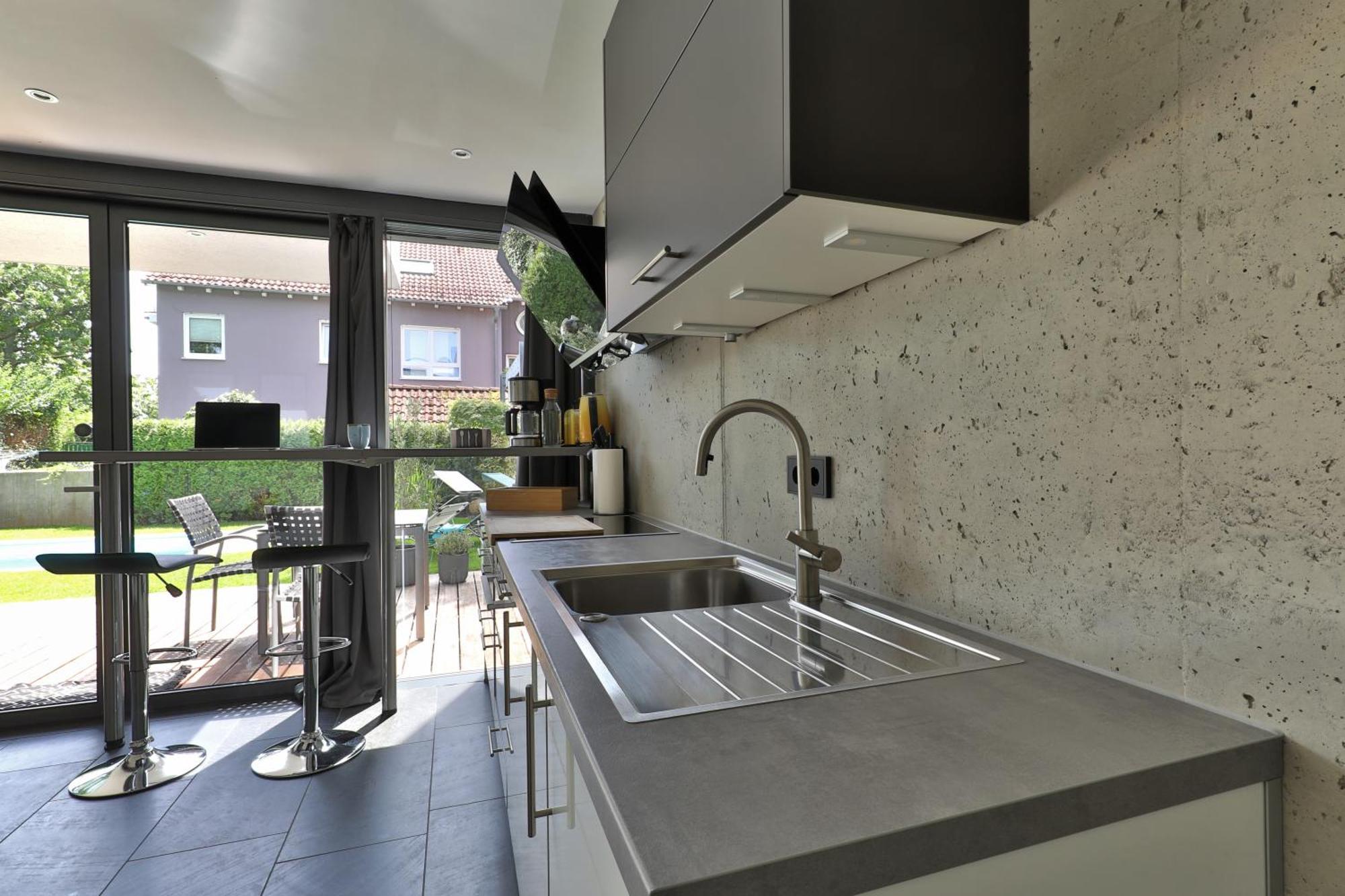 Modernes Studio-Apartment Gersthofen Eksteriør billede